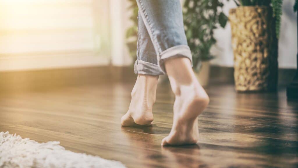 פרקט Quick-Step בחלל מעוצב